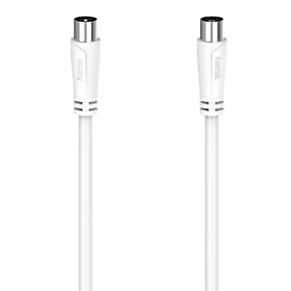 Cable de antena - Hama 205047, Coaxial, 90 dB, 5 m, Blanco