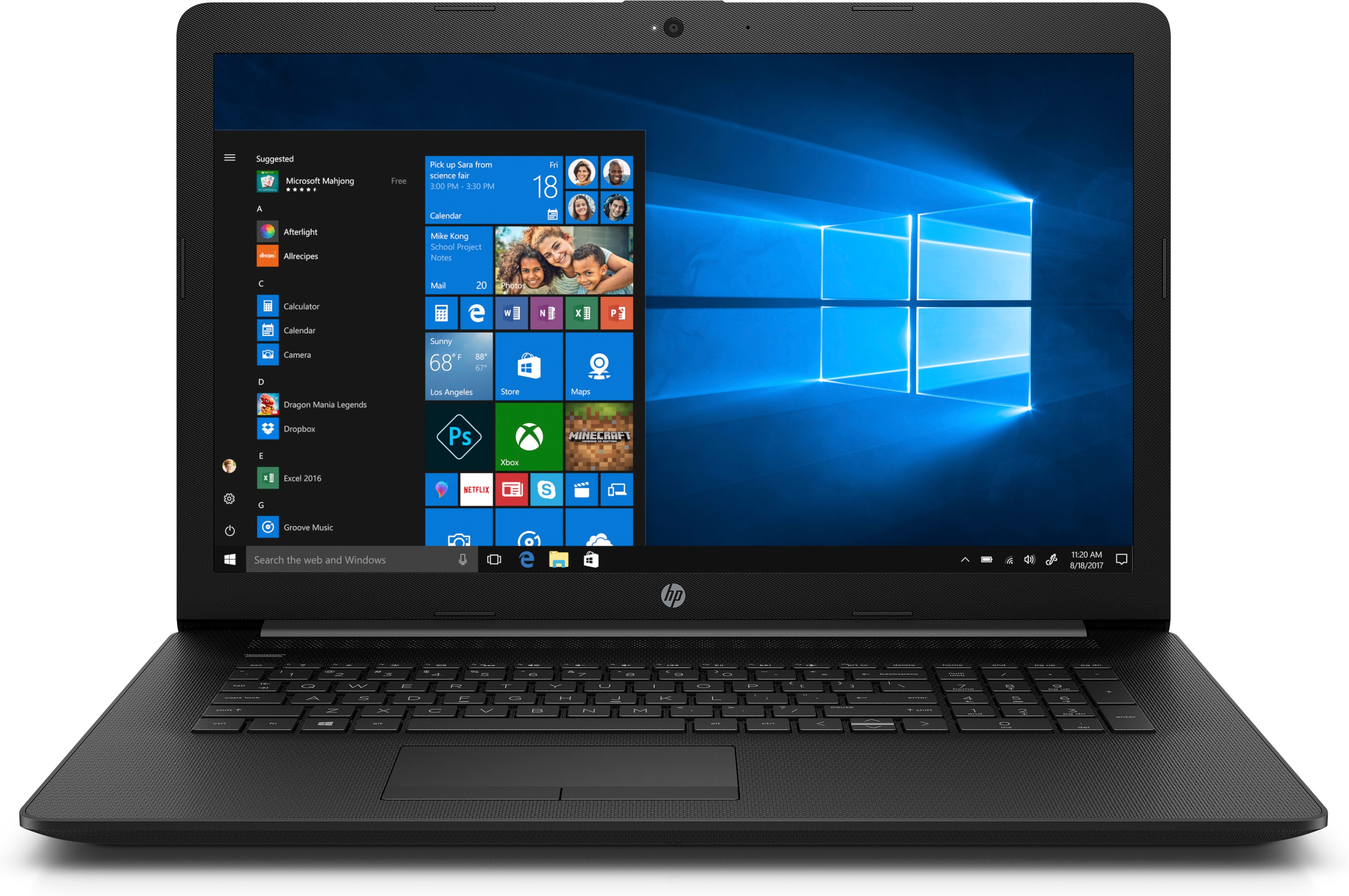 HP 17-ca0310ng - 17,3 Zoll - AMD Ryzen™ 5 2500U - 12 GB - 1 TB - AMD Radeon™ RX Vega 8 - Windows 10 Home (64 Bit)