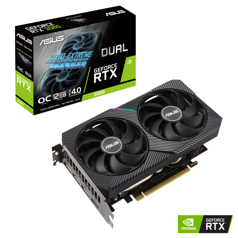 ASUS GeForce RTX™ 3060 Dual O12G 12 GB (90YV0GB2-M0NA00) (NVIDIA, Grafikkarte)