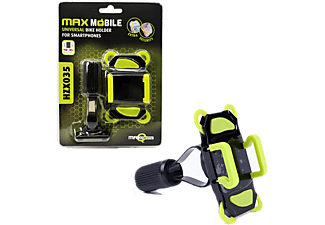 MAX MOBILE HZX-035 Kerékpáros Mobiltelefon Tartó 4,3-6,3"-ig, fekete-zöld (3858891604343)
