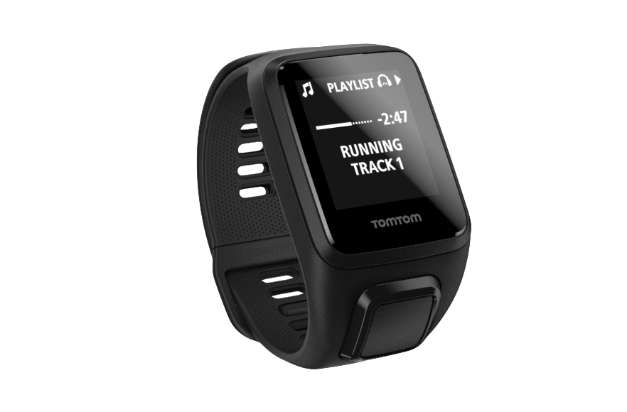 TOMTOM Spark 3 Music + Headphones (Small), Fitness Tracker, S (121-175 mm), Schwarz