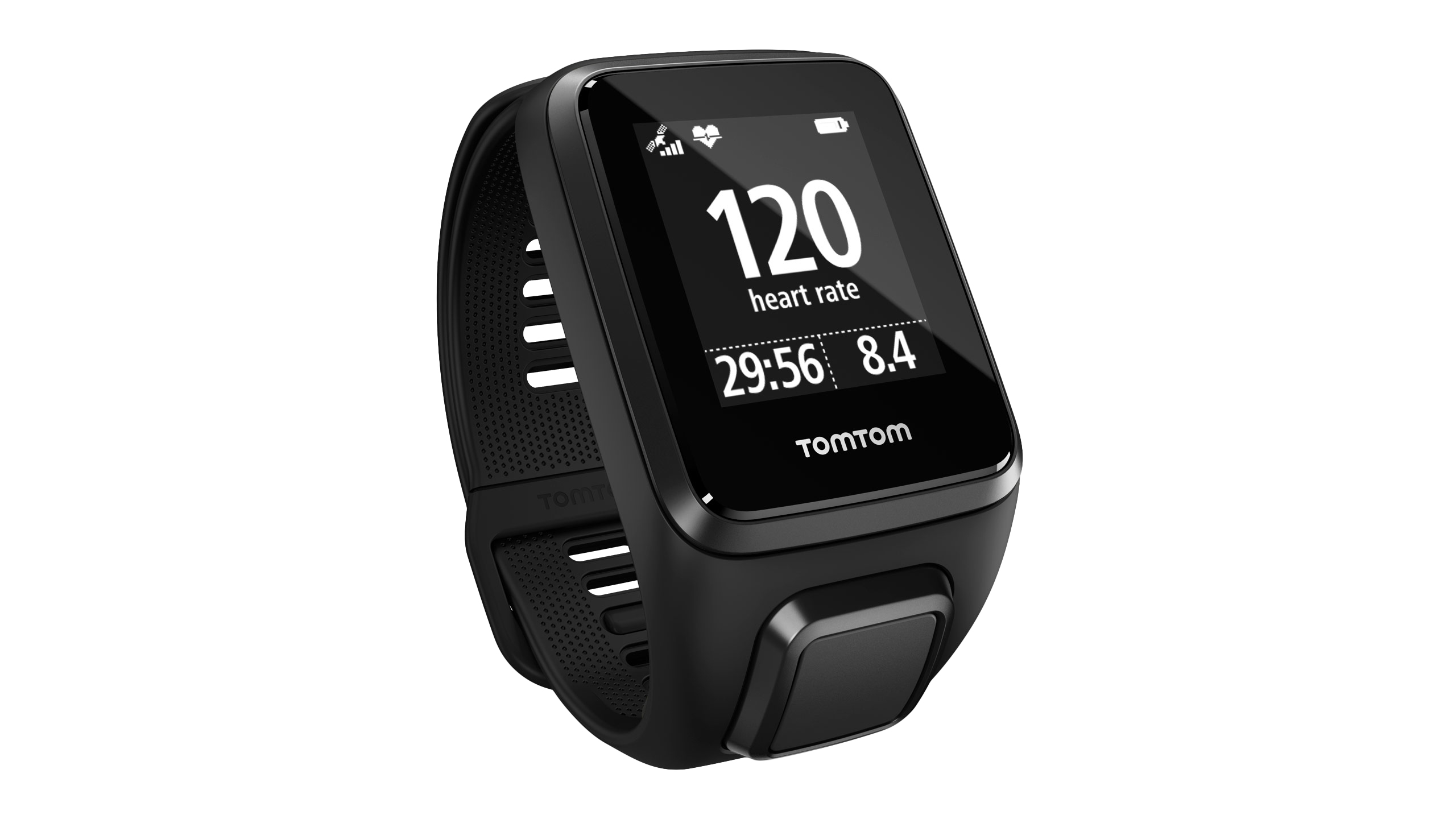 TOMTOM Spark 3 Cardio (Small), Fitness Tracker, S (121-175 mm), Schwarz
