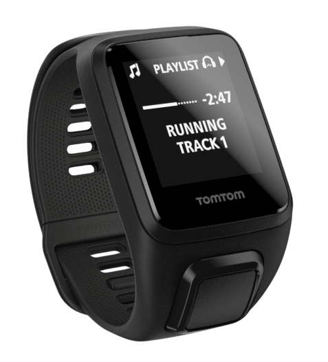 TOMTOM Spark 3 Cardio + Music + Headphones (Large), Fitness Tracker, L (143-206 mm), Schwarz
