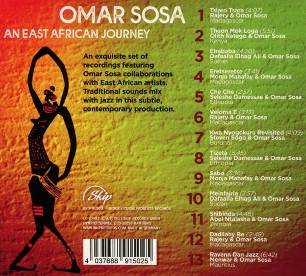 Die Rückseite eines Albumcovers mit Trackliste, Künstlernamen und einer Illustration.