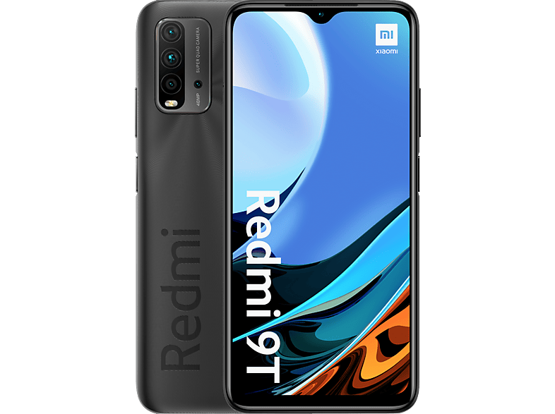 Móvil | Xiaomi Redmi 9T, Gris, 128 GB, 4 GB RAM, 6.53