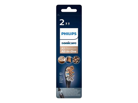 PHILIPS A3 Premium All in one HX9092/11 (2 pièces) - Tête de brosse (Noir)