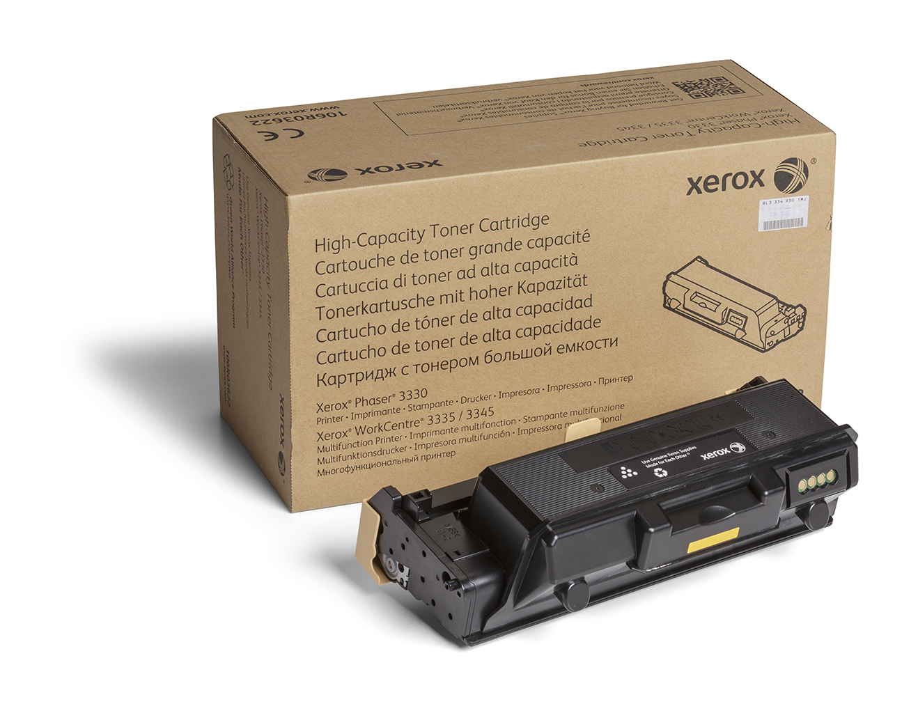 Tóner y cartucho láser - Xerox 106R03622, 8000 páginas, negro