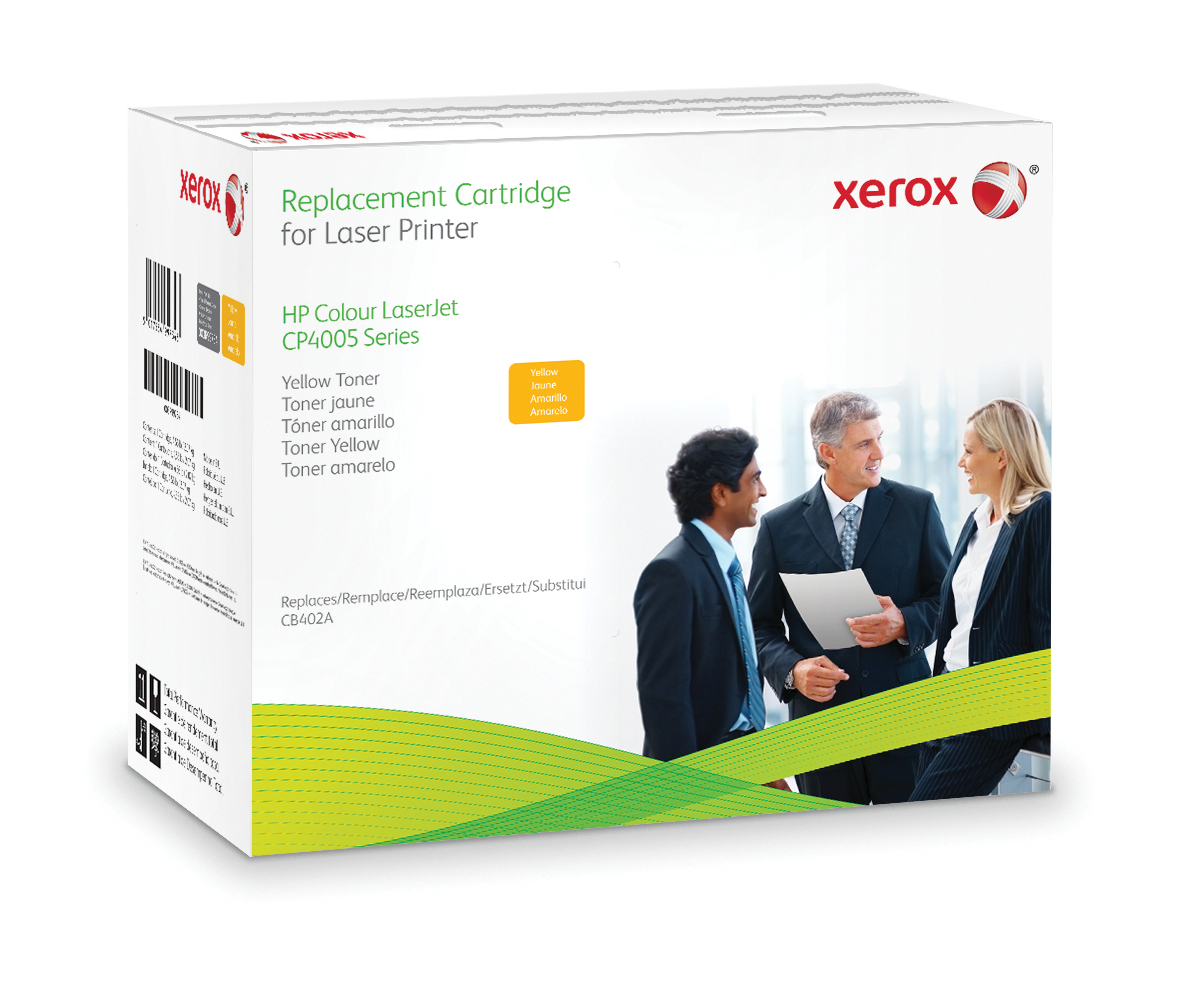 Xerox Cartucho de tóner amarillo. Equivalente a HP CB402A