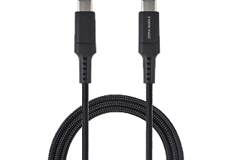 MAX MOBILE Adatkábel UDC3028 USB-C-USB-C, 1 m, Kevlár, Fekete (3858892936092)