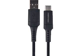 MAX MOBILE UDC3028 Adatkábel USB-USB-C, 1 m, Kevlár, Fekete (3858891947020)