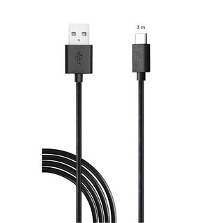 Cable - ISY IC-5006, Para Nintendo Switch, USB, USB-C, 3m, Negro