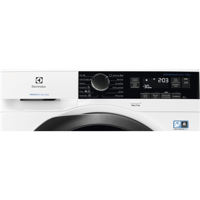 ELECTROLUX EW8H258S Hőszivattyús szárítógép, 8 kg, inverter motor, LCD kijelző, A++