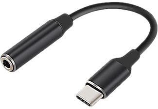 MAX MOBILE Adapter USB-C - 3,5 mm jack, 20 cm, fekete (3858892510902)