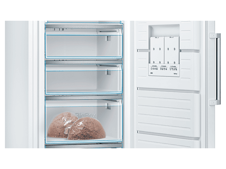 Bosch GSN58DWDV Gefrierschrank (D, 366 l, 1910 mm hoch, No Frost (verminderte Eisbildung), Weiß) — Foto 2 von 5