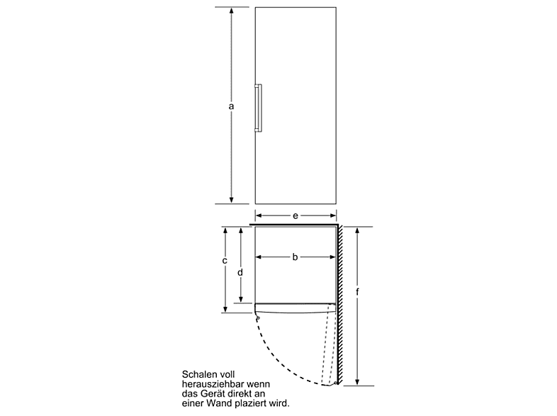 Bosch GSN58DWDV Gefrierschrank (D, 366 l, 1910 mm hoch, No Frost (verminderte Eisbildung), Weiß) — Foto 4 von 5