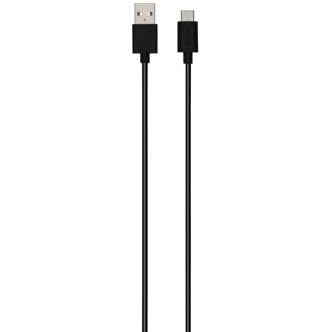 HAMA USB-A Ladekabel, auf Sortiertes USB-C, 0,75 m, Grün/Lila/Schwarz/Weiß