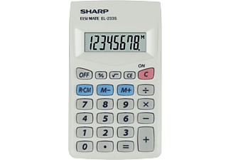 SHARP EL-233S számológép, fehér