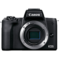 CANON Ausstellungsstück - Systemkamera EOS M50 Mark II Gehäuse, 24.1 MP, APS-C, 4K25p, 10B/s, OLED Sucher, Touch LCD, Schwarz
