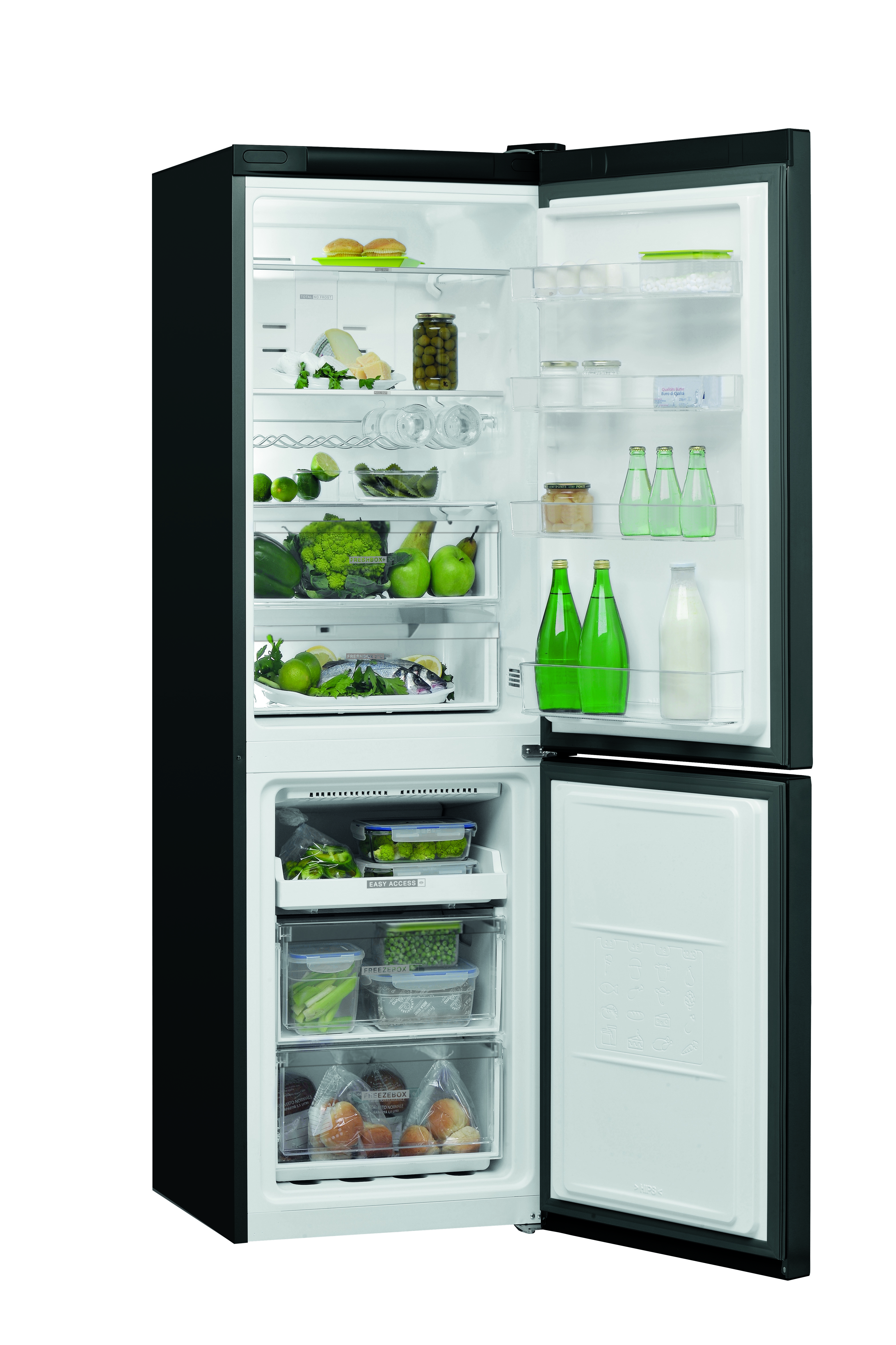 WHIRLPOOL W7 821O K No Frost kombinált hűtőszekrény