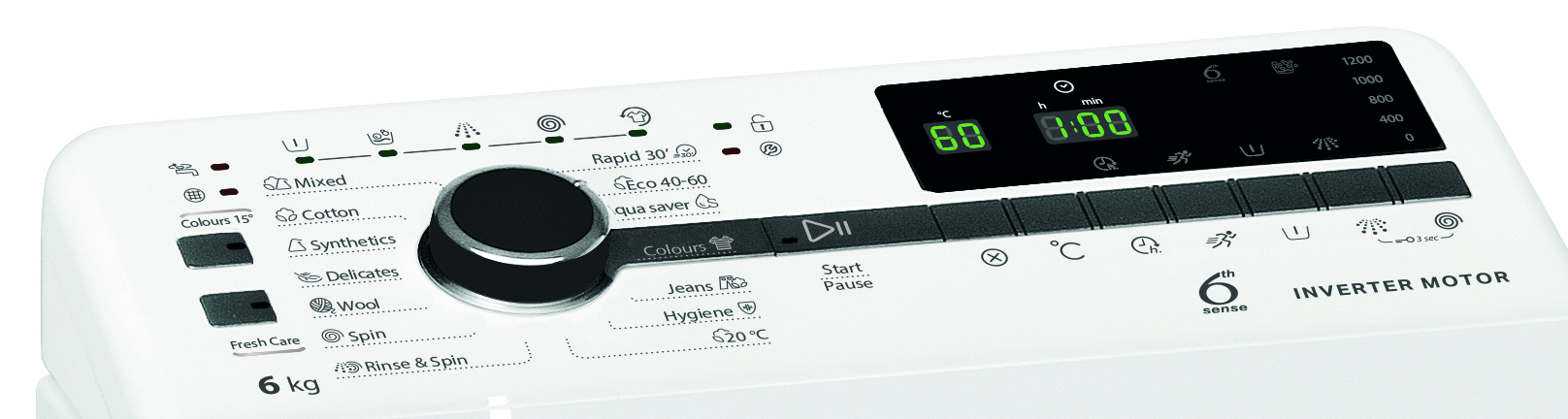 WHIRLPOOL TDLRB 6241BS EU/N Felültöltős mosógép, 6.Érzék szenzortechnológia, inverter motor 10 év garanciával