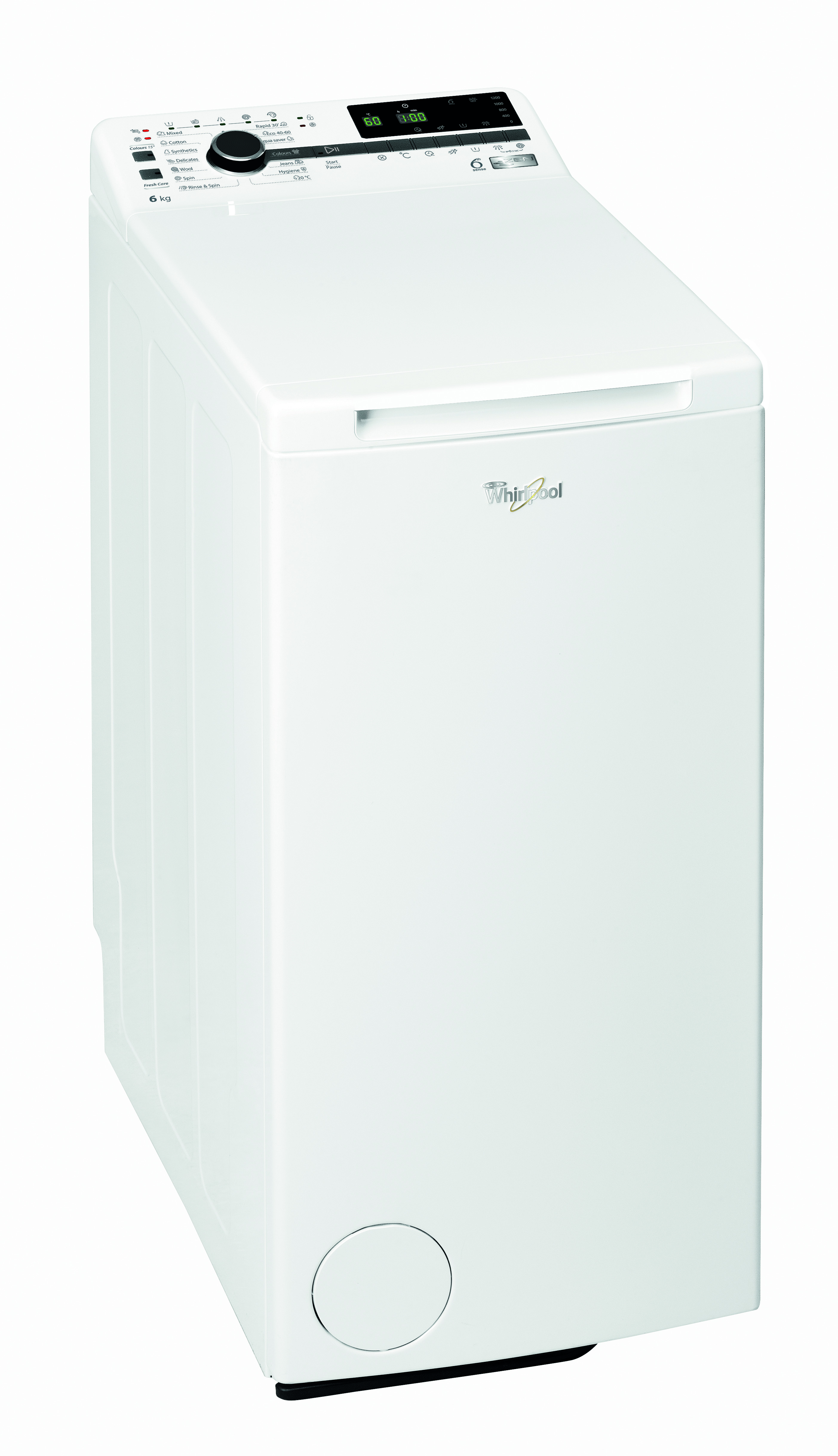WHIRLPOOL TDLRB 6242BS EU/N Felültöltős mosógép, 6.Érzék technológia, halk DirectDrive motor 20 év garanciával