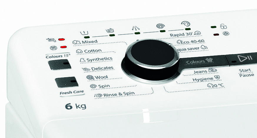 WHIRLPOOL TDLRB 6242BS EU/N Felültöltős mosógép, 6.Érzék technológia, halk DirectDrive motor 20 év garanciával