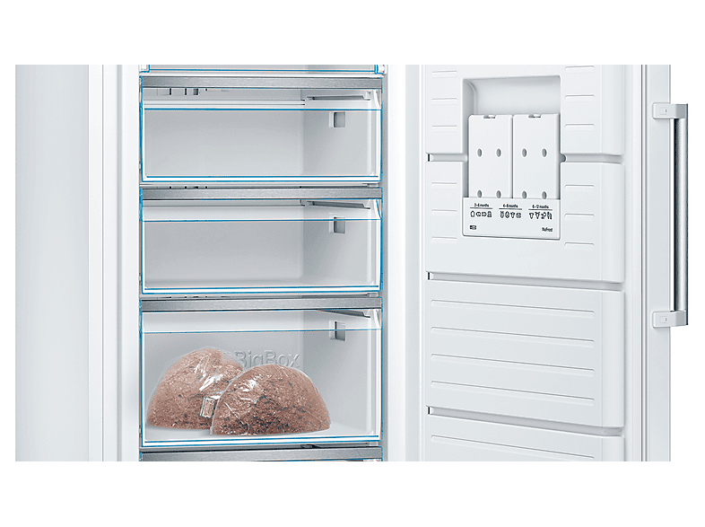 Bosch GSN58DWDV Gefrierschrank (D, 366 l, 1910 mm hoch, No Frost (verminderte Eisbildung), Weiß) — Foto 5 von 5