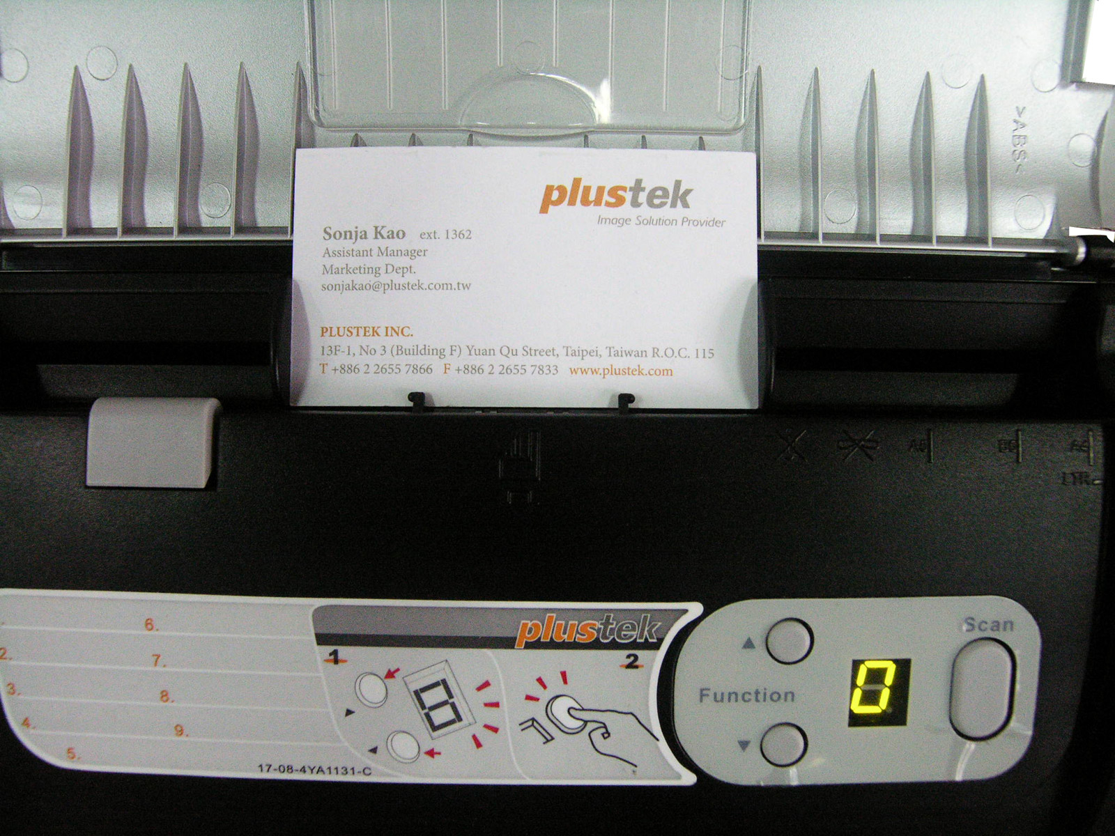 PLUSTEK SmartOffice PS286Plus Dokumentenscanner , bis zu 600 x 600 dpi, Dual CIS