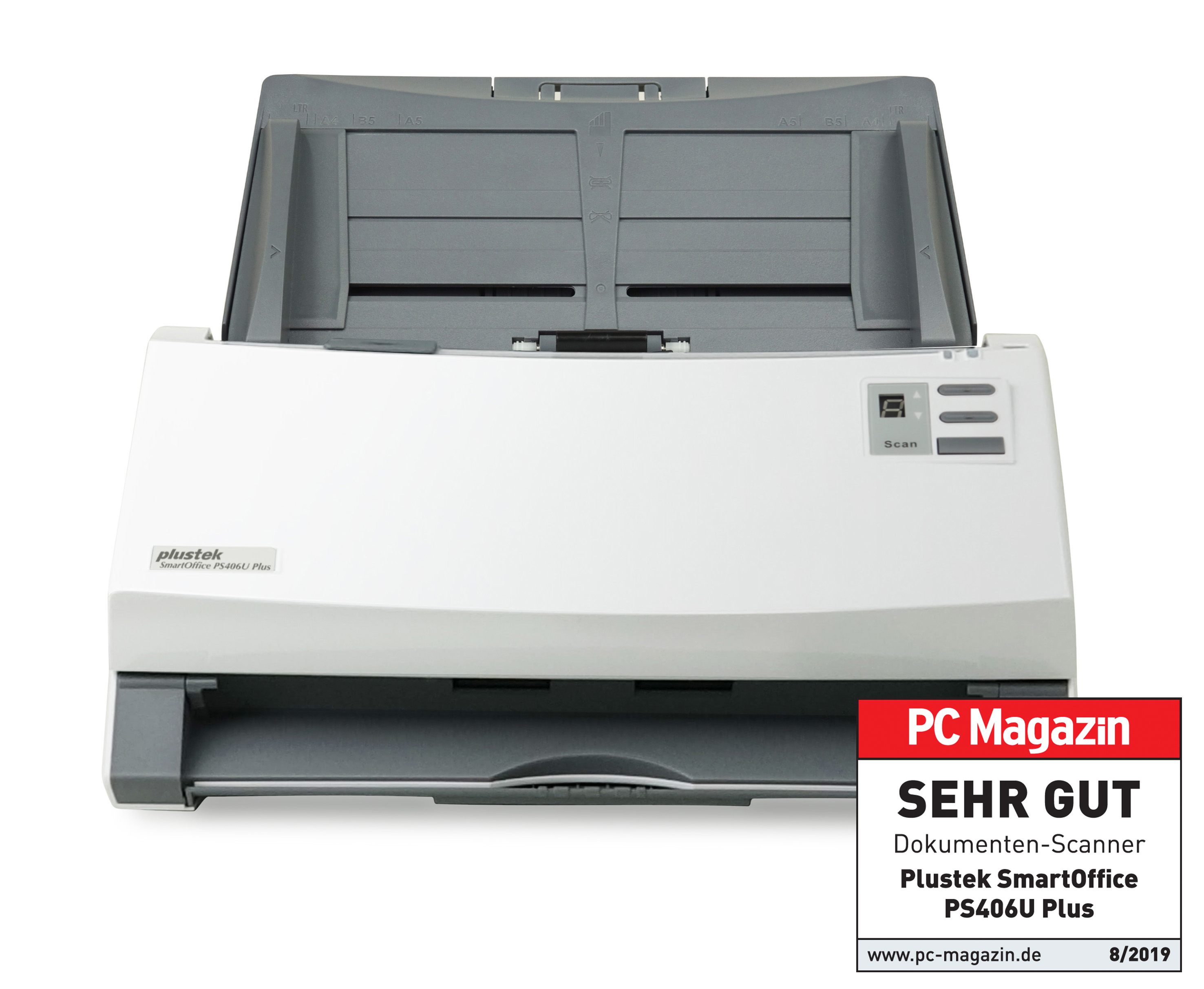 PLUSTEK SmartOffice PS406U bis x Plus dpi, 600 Dokumentenscanner Dual-CIS 600 , zu