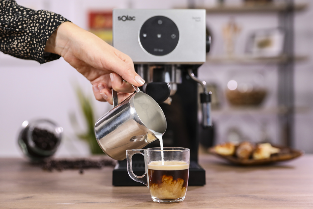 Cafetera express - Solac CE4552 Squissita Touch, 20 bares, 1.7 L, 1000 W, Vaporizador, Negro