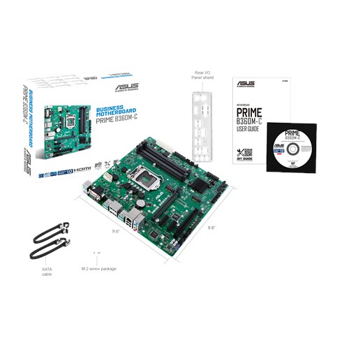 ASUS Prime B360M-C Mainboard Schwarz