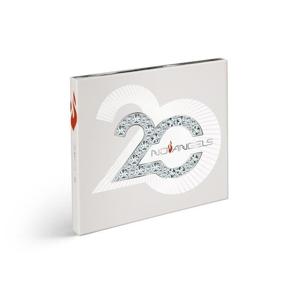CD-Cover: Ein weißes Case mit einer großen Diamant-'20' und dem Bandnamen 'No Angels'.