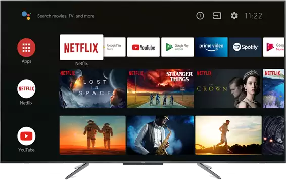 TV QLED 65" - TCL 65C715, 4K UHD, AndroidTV, Dolby Atmos, HDR10+, Google Assistant integrado, Compatible Alexa