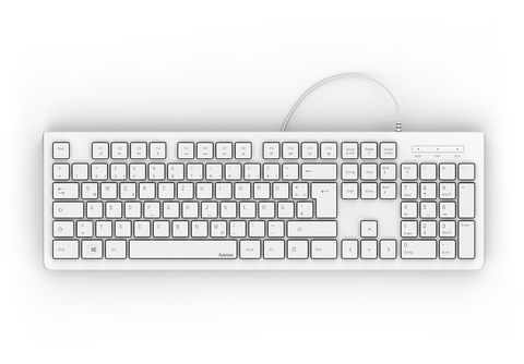 HAMA 182680 Basic-Tastatur Weiß | \