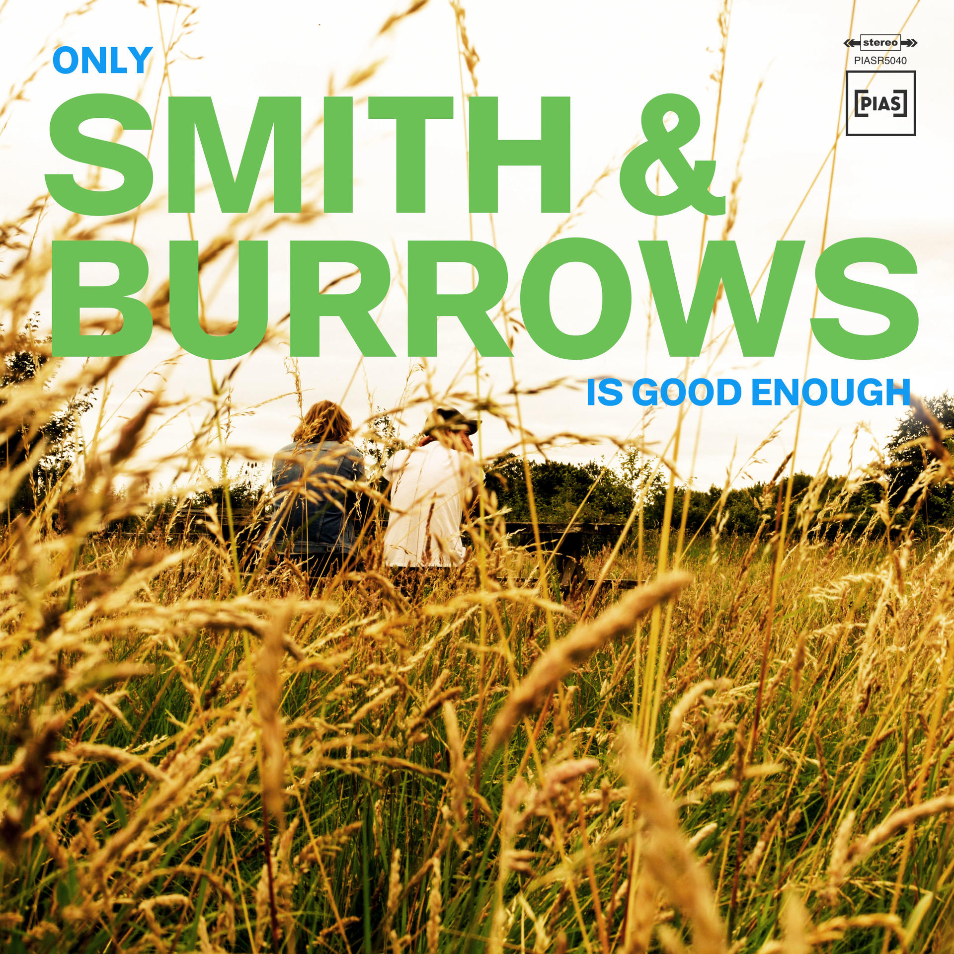 Albumhoes met tekst 'Smith & Burrows' en een veld met hoog gras.