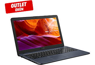 ASUS X543NA-GQ303T/Celeron-N3350/15.6"/4G RAM/128 GB SSD/Win 10 Laptop Gri Outlet 1213680
