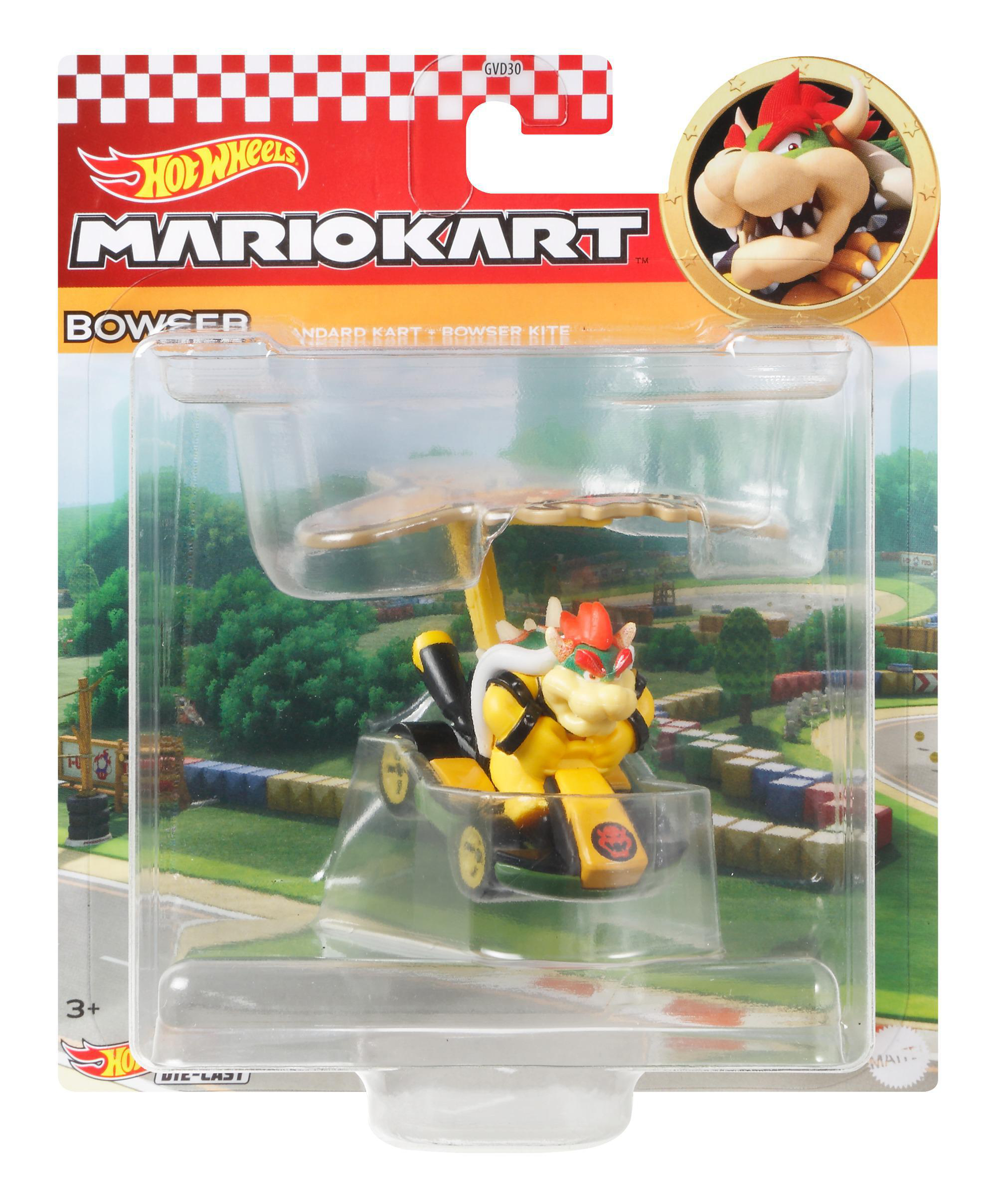 HOT WHEELS Mario Jahren nicht Geschenk mit Spielzeugauto Die-Cast ab Charakter möglich für Farbauswahl Kart Kinder 3 Fahrzeug Glider