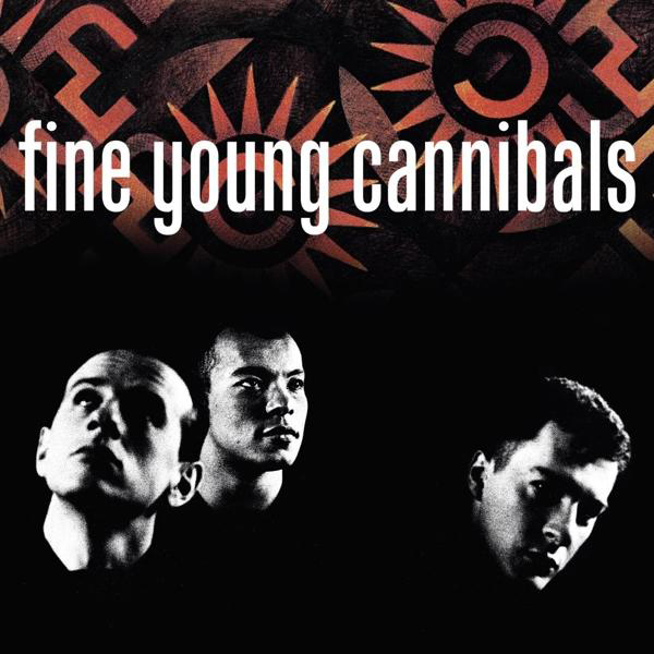 Albumcover: drei Männer, die nach oben schauen, Titel: Fine Young Cannibals.