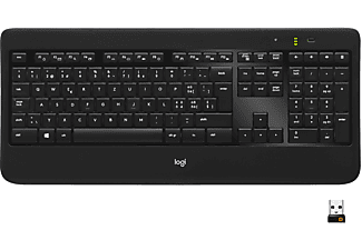 LOGITECH K800 W-LESS ILLUMINATED KEYBOARD - Tastatur (Schwarz)