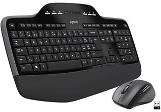 LOGITECH Logitech Wireless Desktop MK710 - Combinazione tastiera e mouse (Nero)