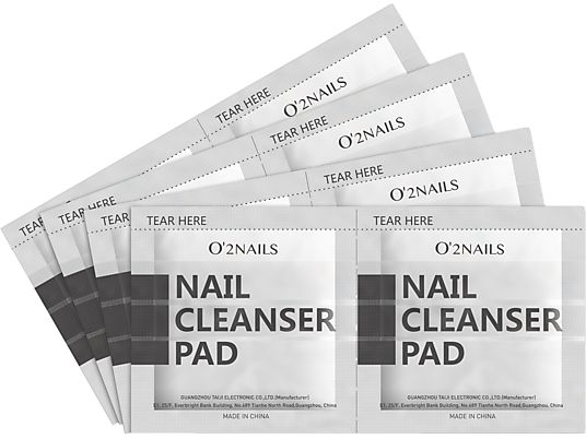 TRISA 1617.9808 O'2 Nail Cleanser Pads Box 100pcs - Pad di rimozione (Bianco)