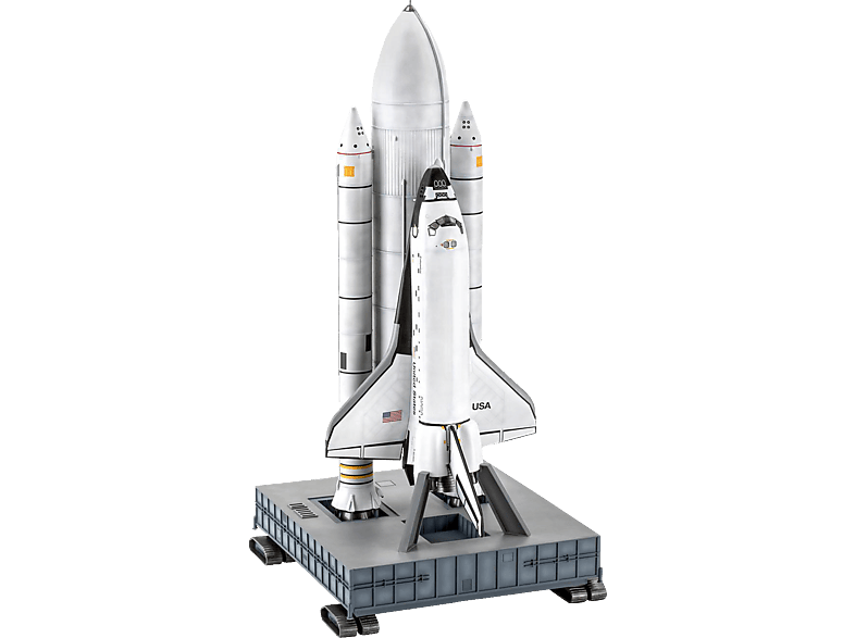 Space Rockets, Geschenkset Booster Mehrfarbig Shuttle& Modellbausatz, 40th. REVELL