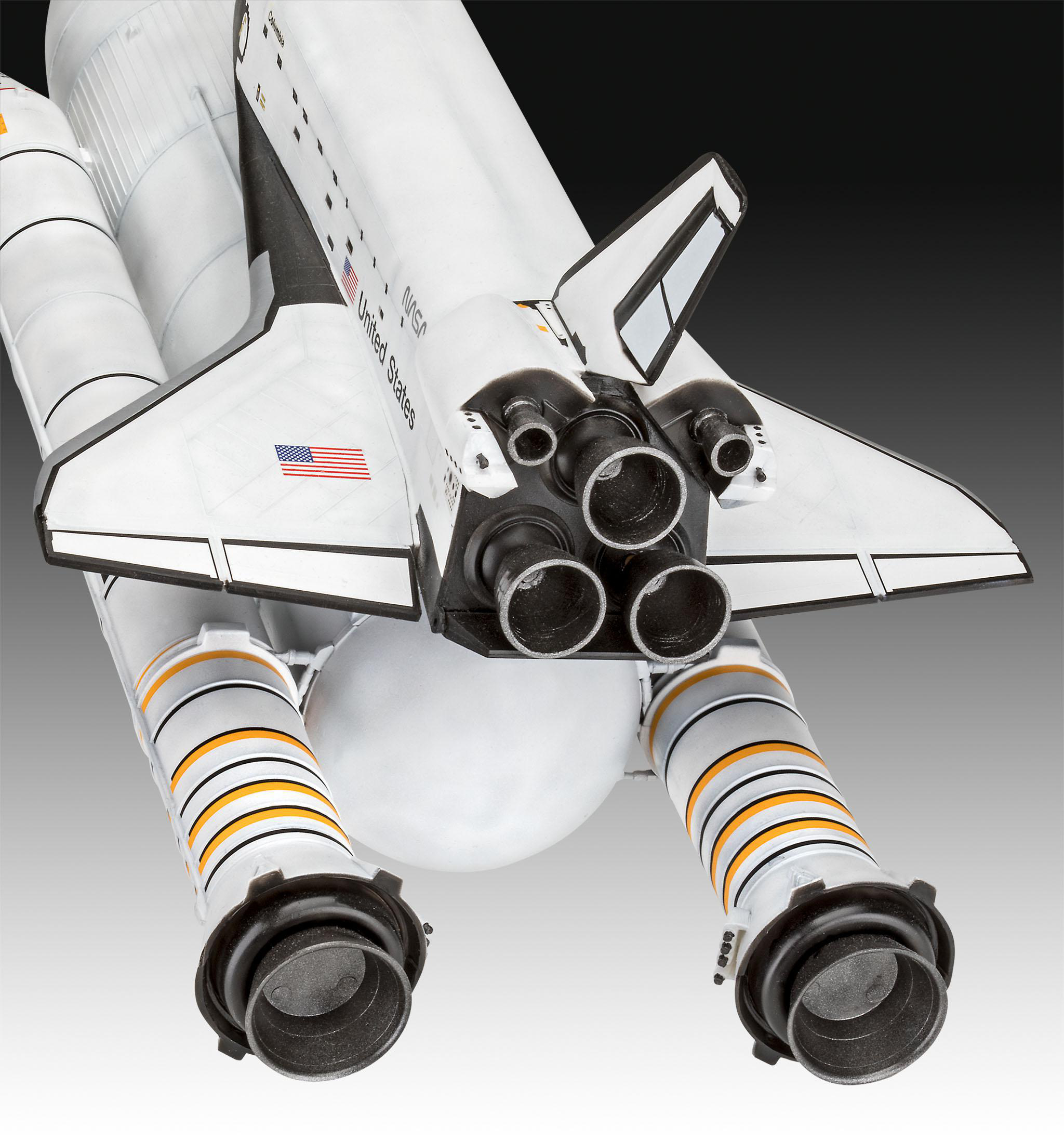 Space Rockets, Geschenkset Booster Mehrfarbig Shuttle& Modellbausatz, 40th. REVELL