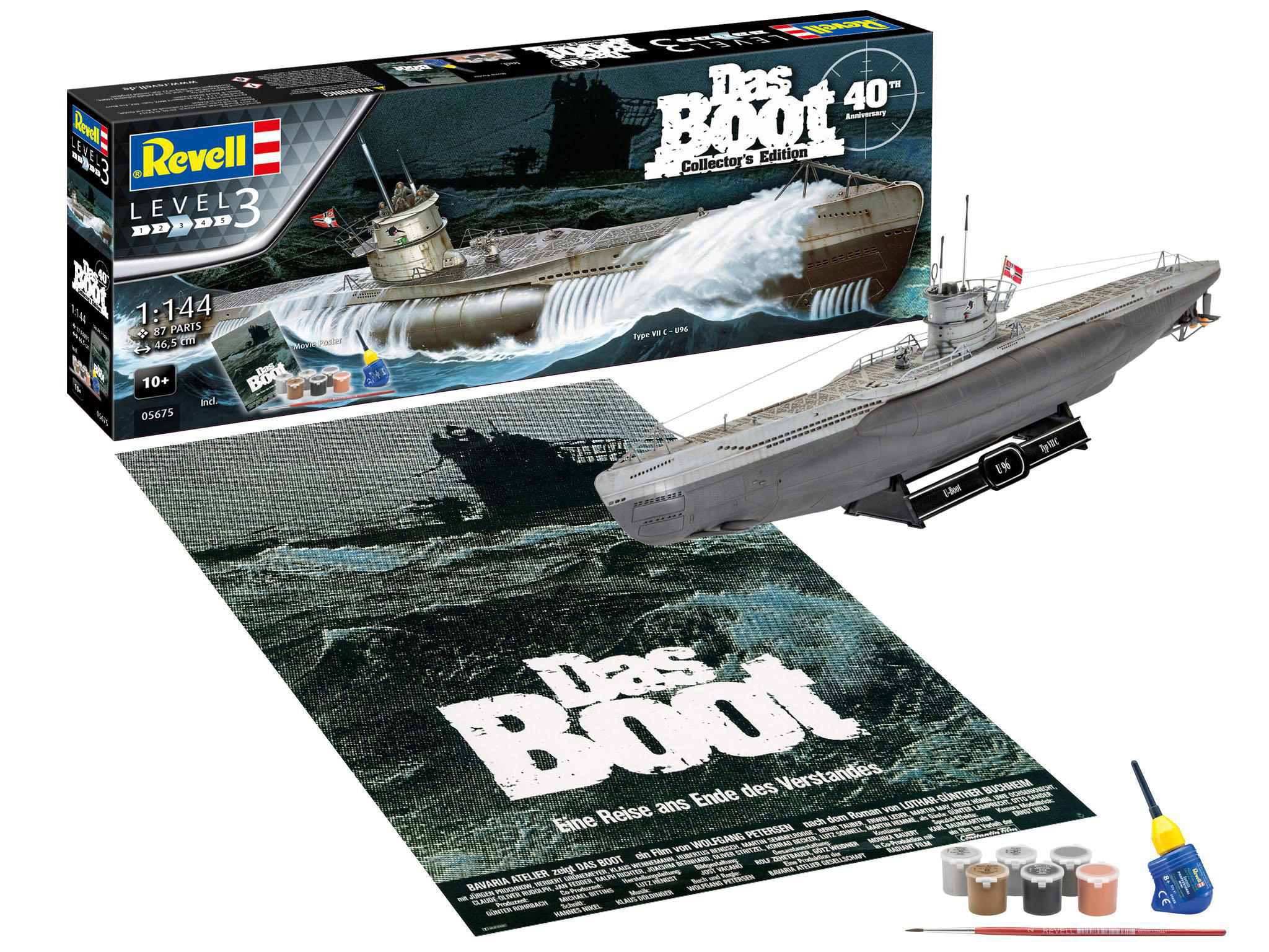 REVELL Das Boot Modellbausatz, 40th Collector\'s Edition Mehrfarbig Anniversary 