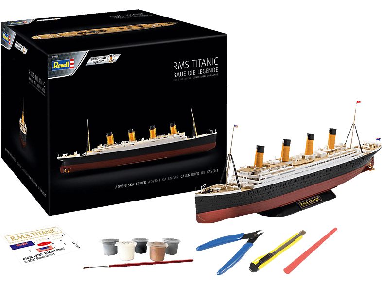 REVELL 01038 RMS Titanic 2021 Modellbausatz, Mehrfarbig