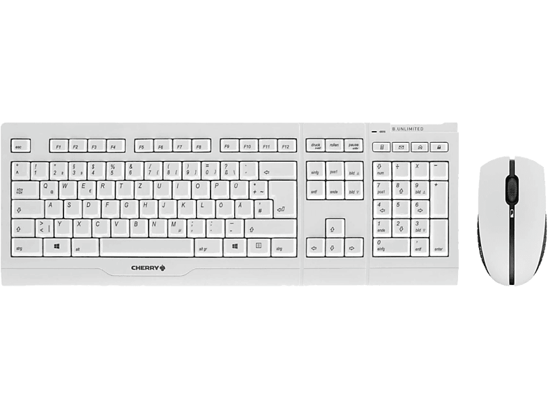 CHERRY Desktop Set B.UNLimitED 3.0, kabellos, USB, DE, Grau