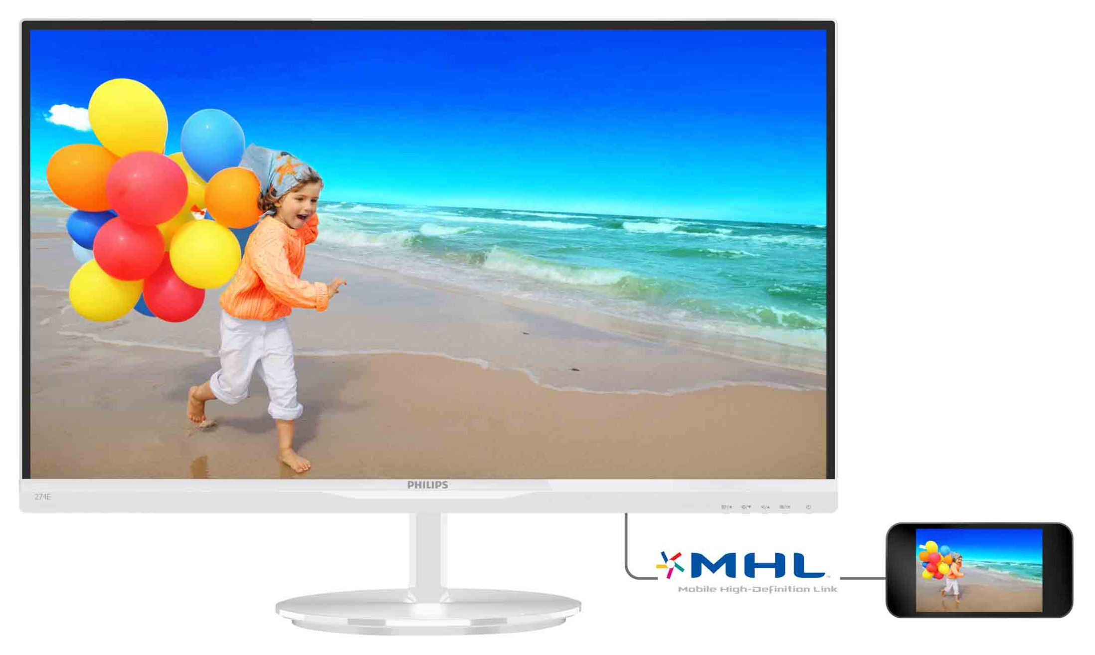 PHILIPS 274E5QHAW/00 27 inç Full HD LED Monitör