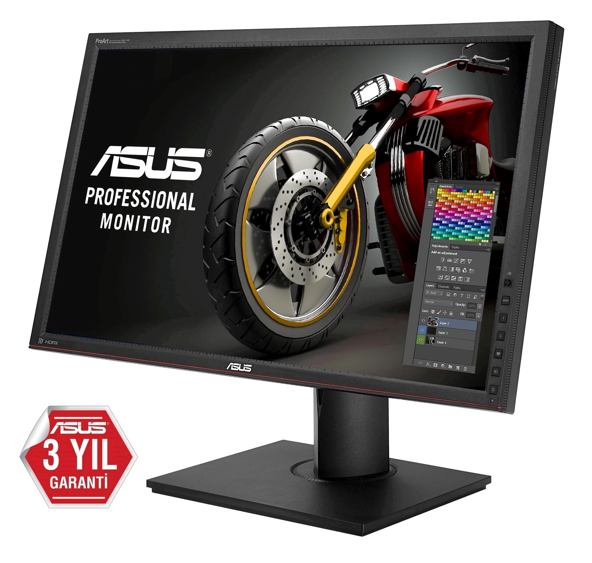 ASUS PA279Q 27 inç 2560 x 1440 Arkadan Aydınlatmalı IPS-DVI-HDMI-Display Port, PINP WQHD LED Monitör