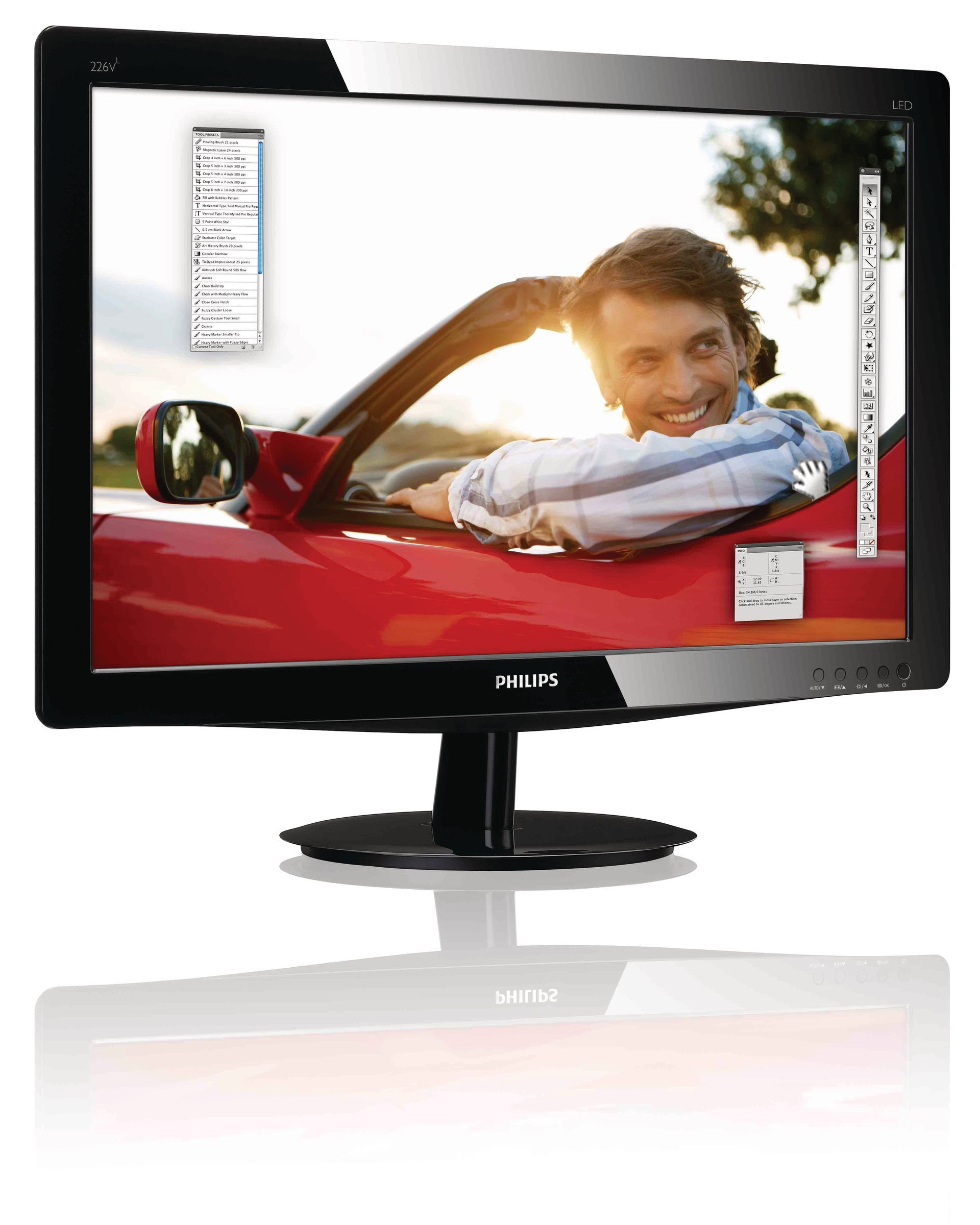 PHILIPS 226V3LSB25/62 21,5 inç LED Monitör