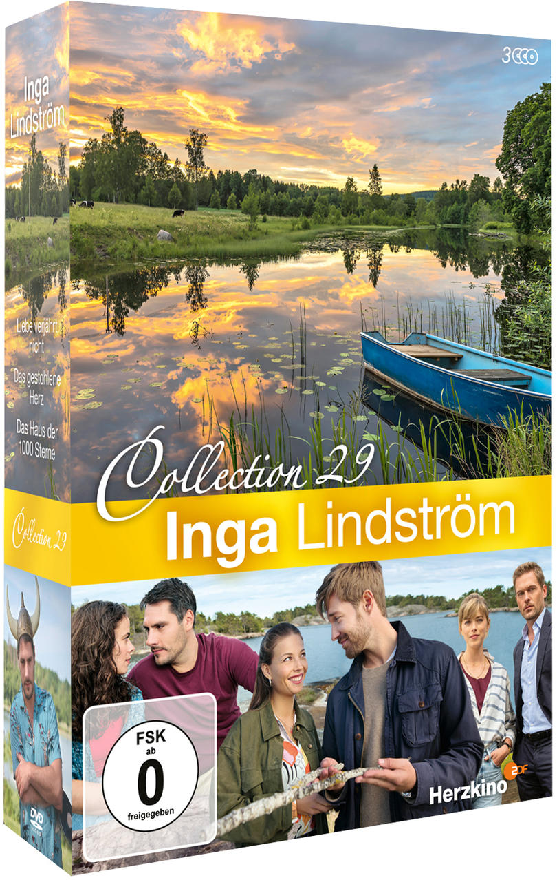 Ein DVD-Box-Set mit einem Coverbild eines Sees bei Sonnenuntergang und Personen auf einem Boot.